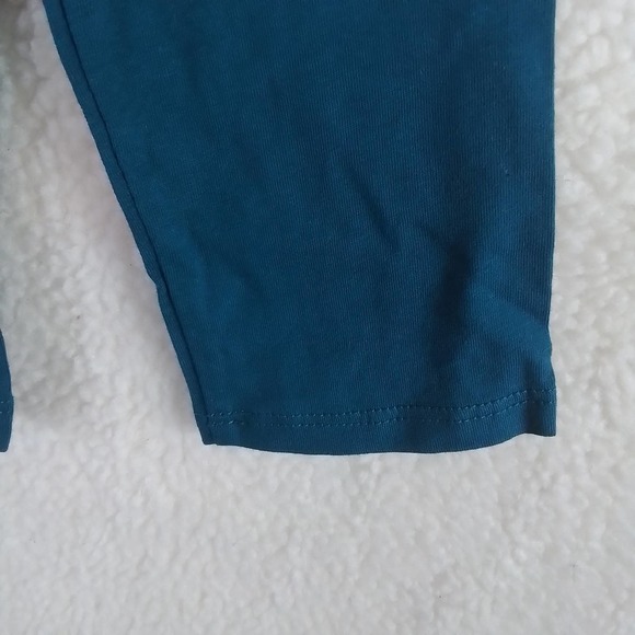 Carter's Kid Long Sleeve Cotton T-Shirt Girl's Size 10 Teal w/ Diversity Theme - Picture 9 of 11
